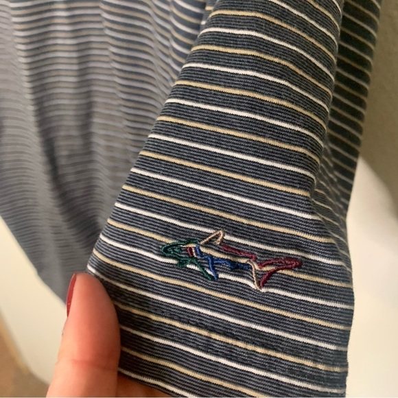 Men's Greg Norman Striped Golf Polo Size XXL - Picture 5 of 8
